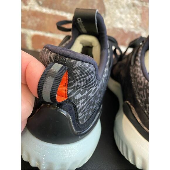 Adidas Alpha Bounce Black/Leopard Athletic Shoes Womens Size 7 CLU 600001 - Picture 4 of 13